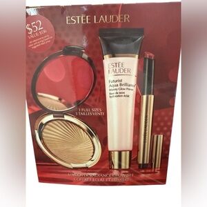 Estee Lauder Radiance Glow Primer Set with Gold and Red